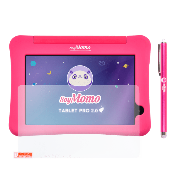 Tablet Pro 2.0 + Mica + Lápiz Rosado