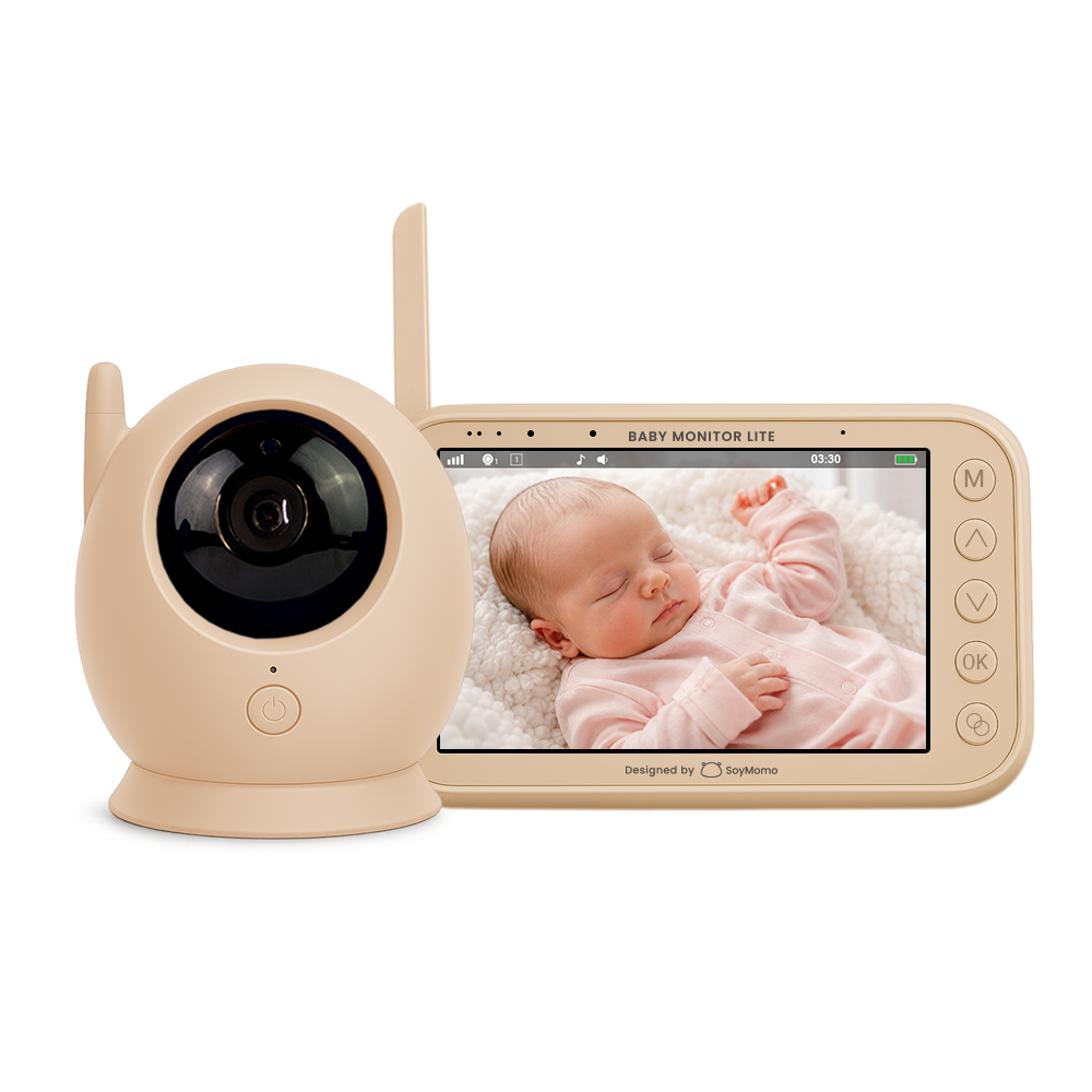 Set beige Baby Monitor Lite con cámara y pantalla