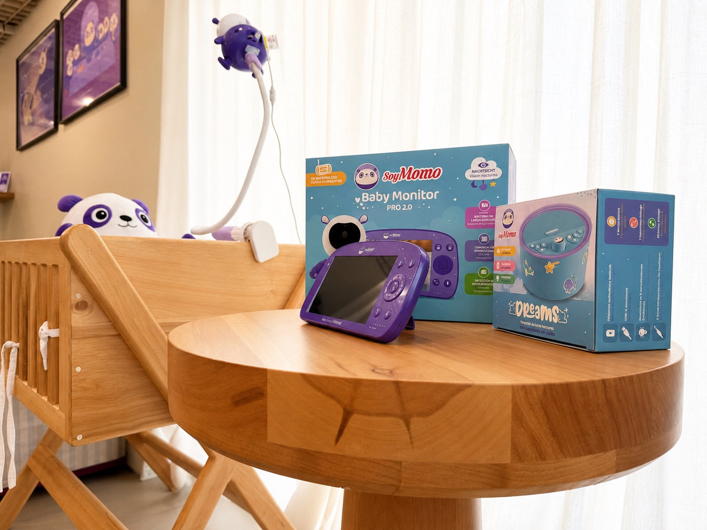 Baby Monitor SoyMomo disponible para probar en el showroom de Providencia